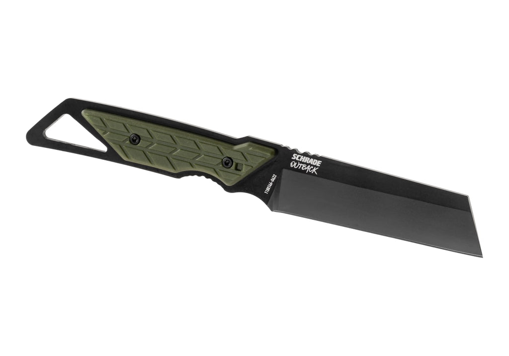 Schrade Outback Cleaver Fixed Knife - Black