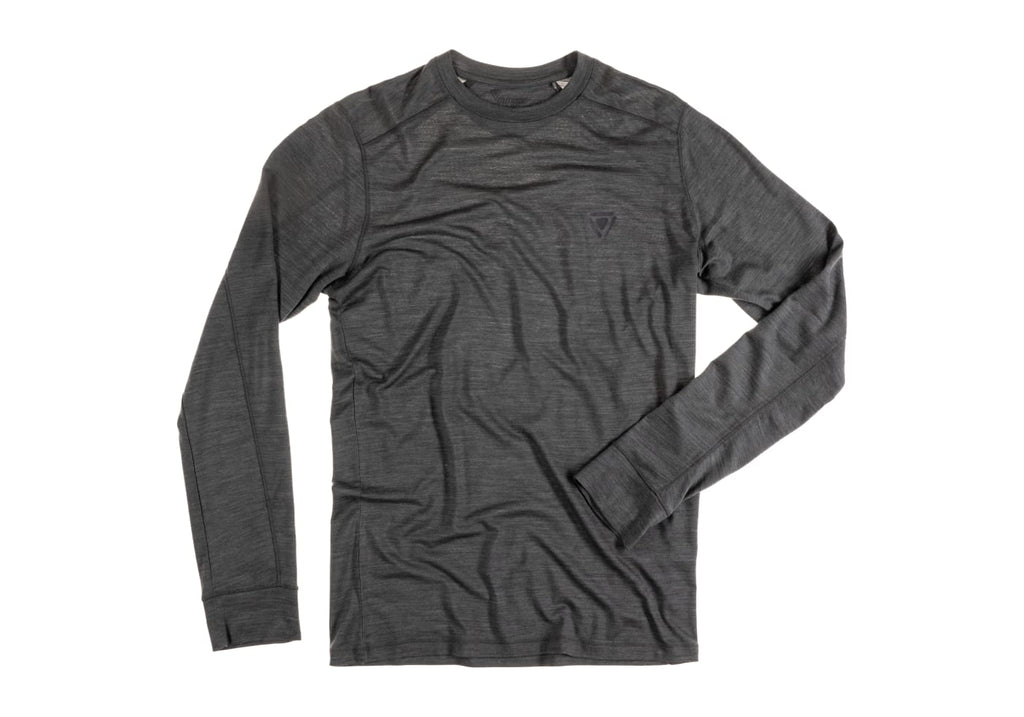 Outrider Performance Merino Base Layer LS - Wolf Grey