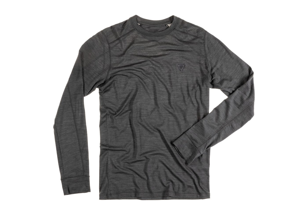Outrider Performance Merino Base Layer LS - Wolf Grey