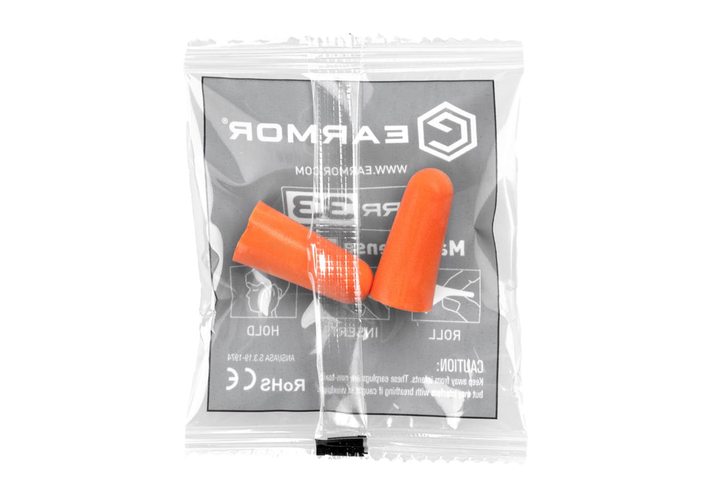 Earmor MaxDefense Ear Plugs NRR33 200 Pairs Box - Orange