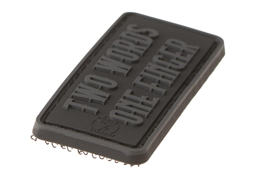 JTG Two Words One Finger Rubber Patch JTG