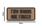JTG Two Words One Finger Rubber Patch JTG