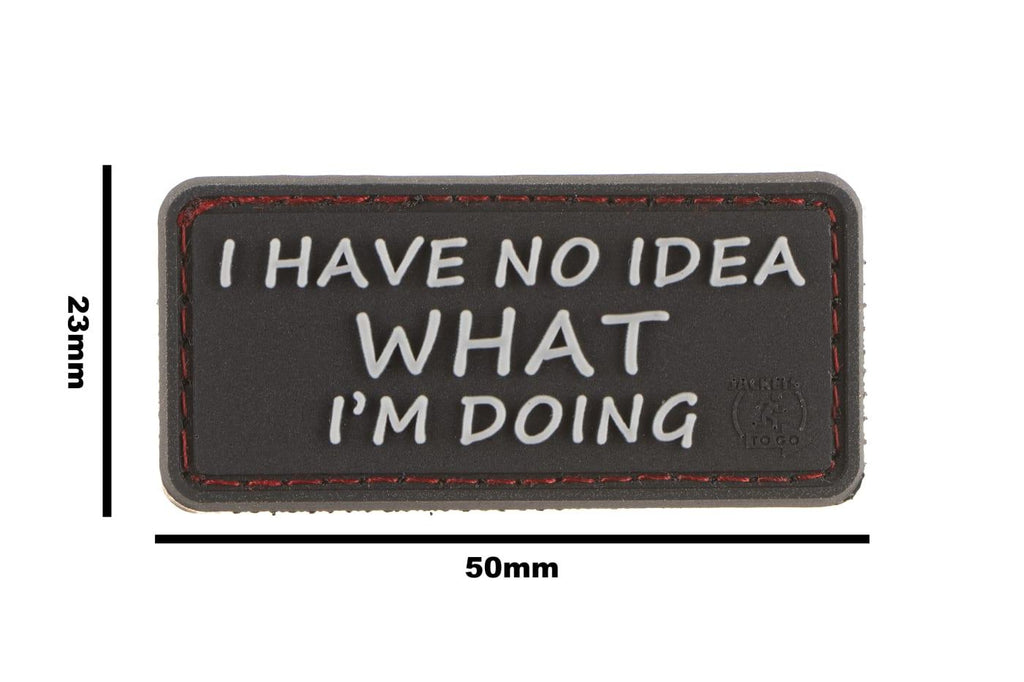 JTG I Have No Idea Rubber Patch JTG