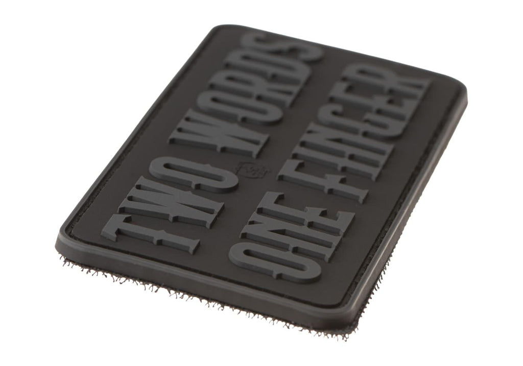 JTG Two Words One Finger Big Rubber Patch JTG