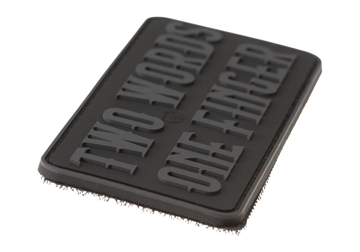JTG Two Words One Finger Big Rubber Patch JTG