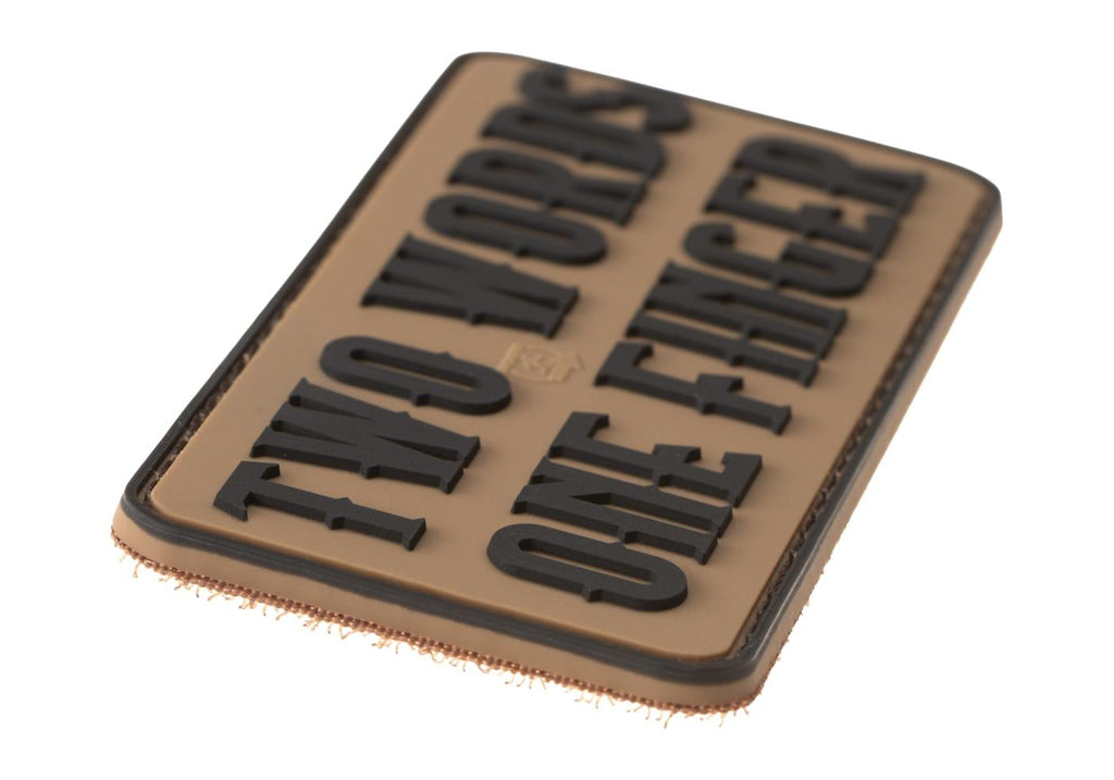 JTG Two Words One Finger Big Rubber Patch JTG