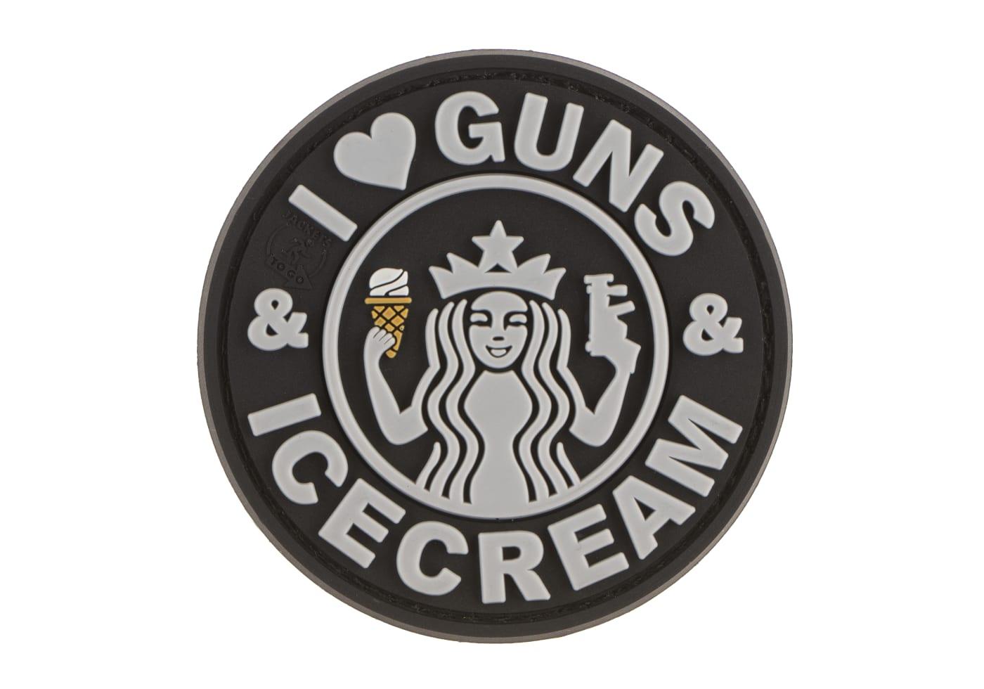 JTG I Love Guns and Ice Cream Rubber Patch JTG