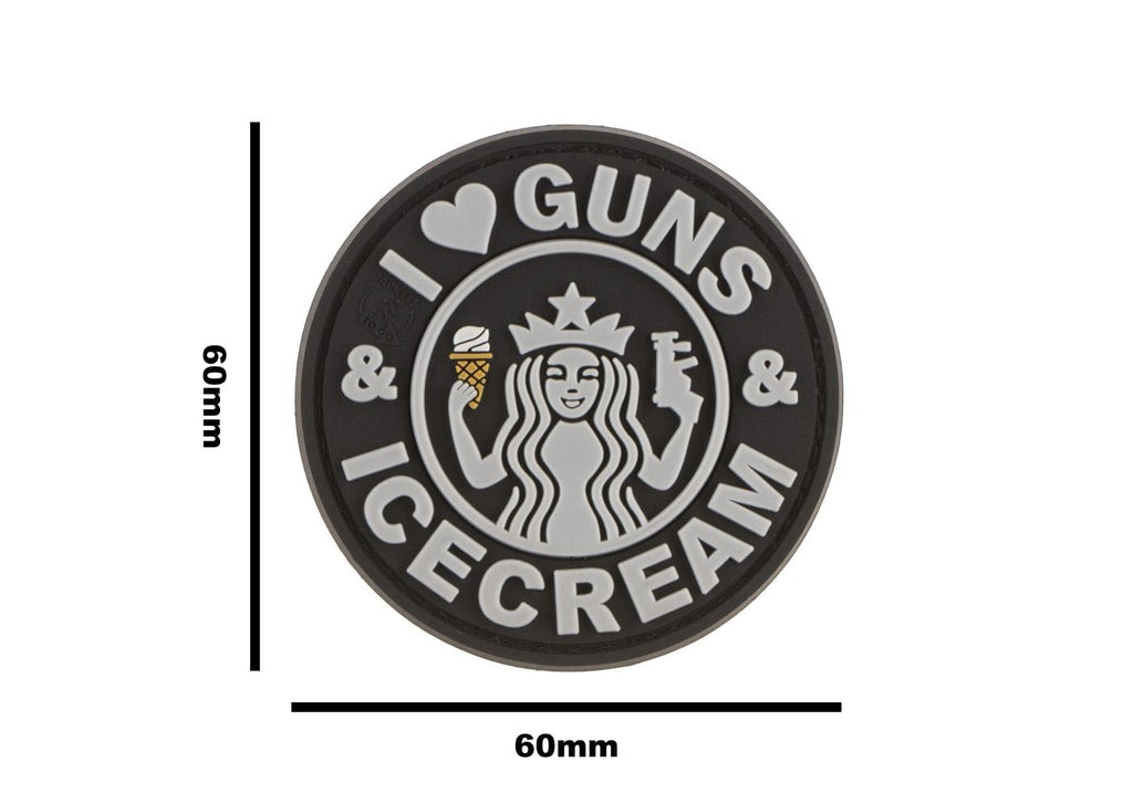 JTG I Love Guns and Ice Cream Rubber Patch JTG