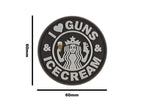 JTG I Love Guns and Ice Cream Rubber Patch JTG