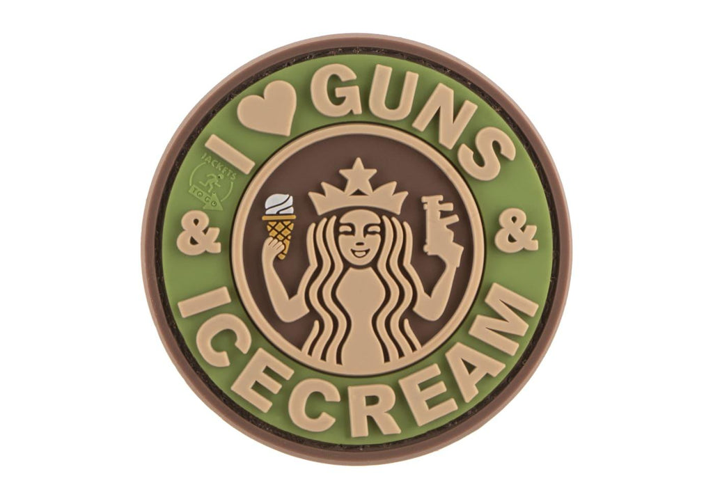 JTG I Love Guns and Ice Cream Rubber Patch