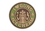JTG I Love Guns and Ice Cream Rubber Patch