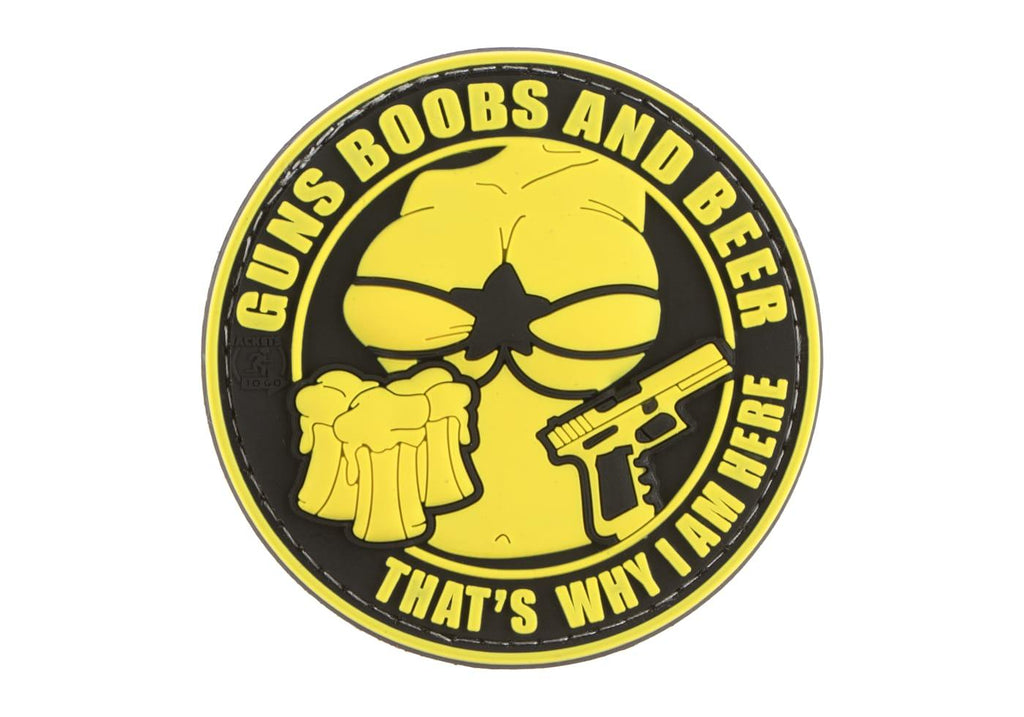 JTG Guns Boobs and Beer Rubber Patch