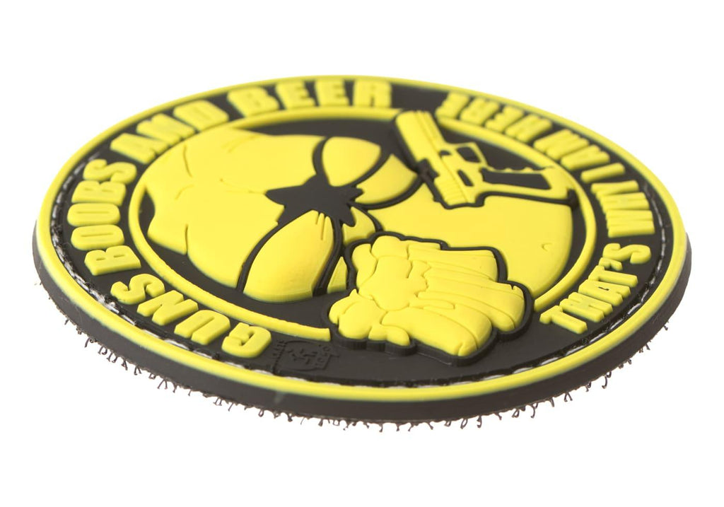 JTG Guns Boobs and Beer Rubber Patch JTG