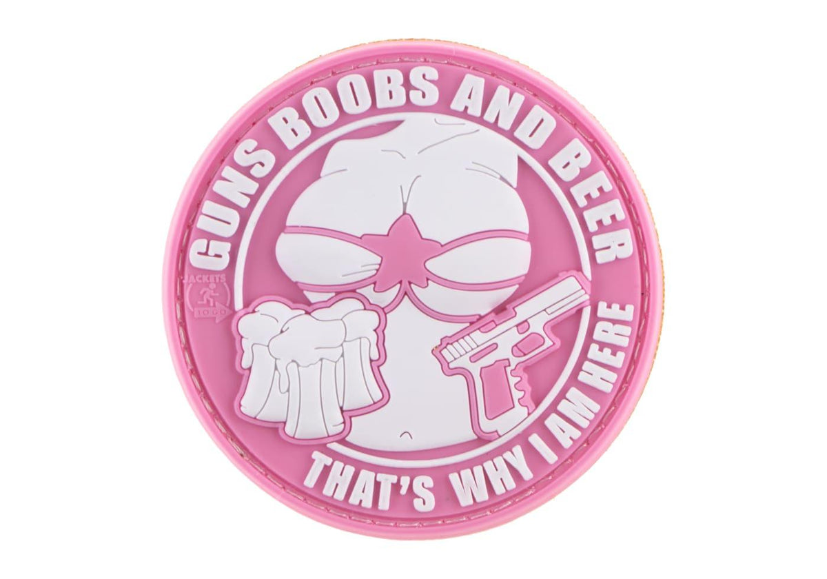 JTG Guns Boobs and Beer Rubber Patch JTG