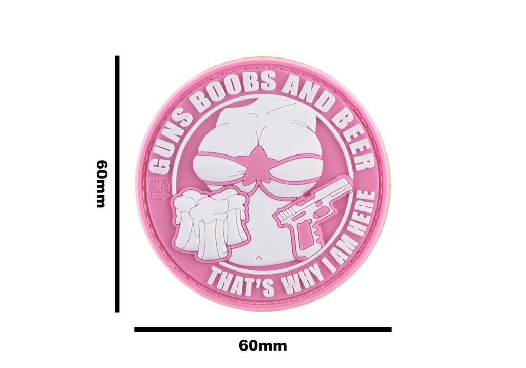 JTG Guns Boobs and Beer Rubber Patch JTG