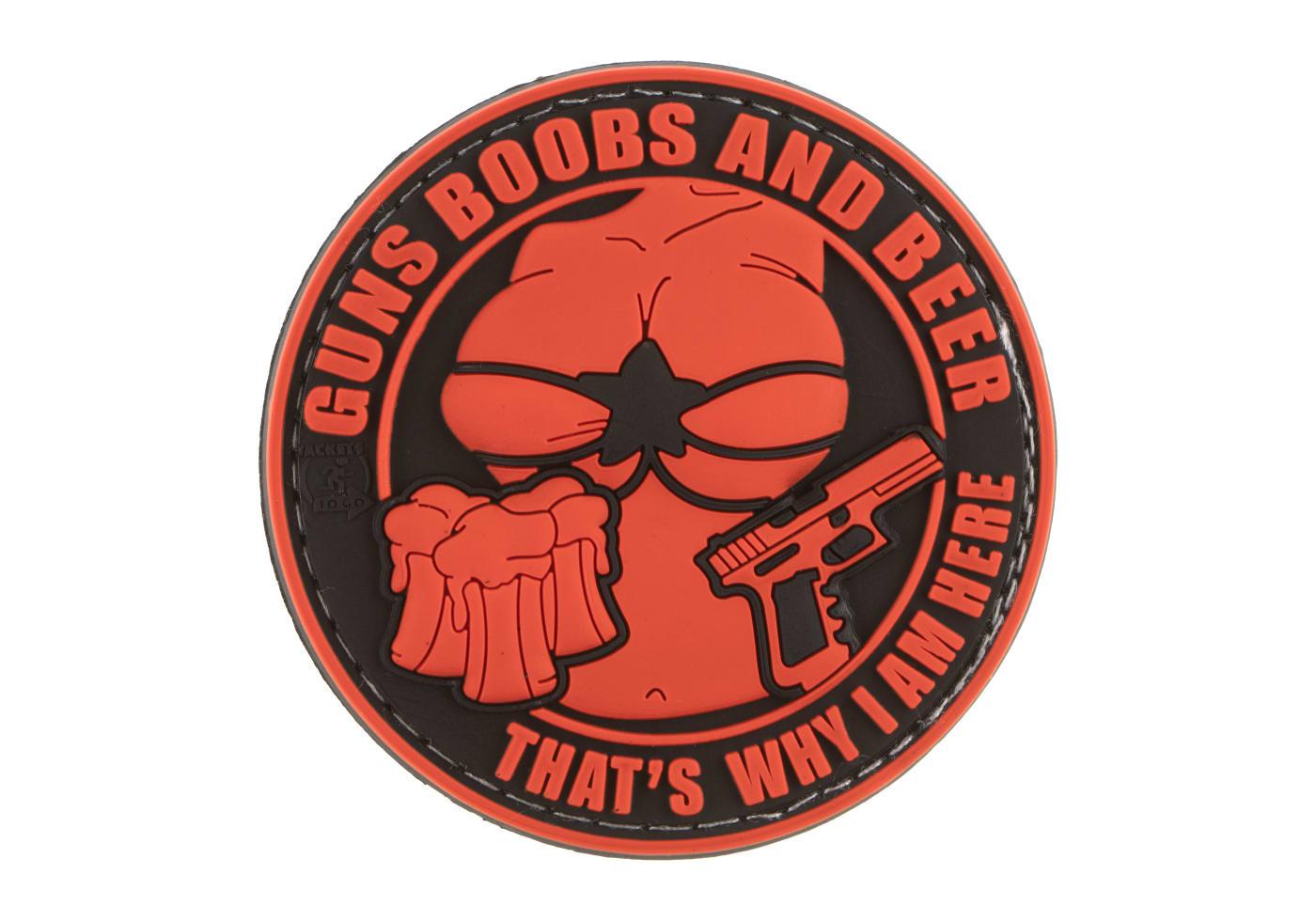 JTG Guns Boobs and Beer Rubber Patch JTG