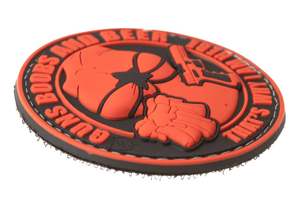 JTG Guns Boobs and Beer Rubber Patch JTG