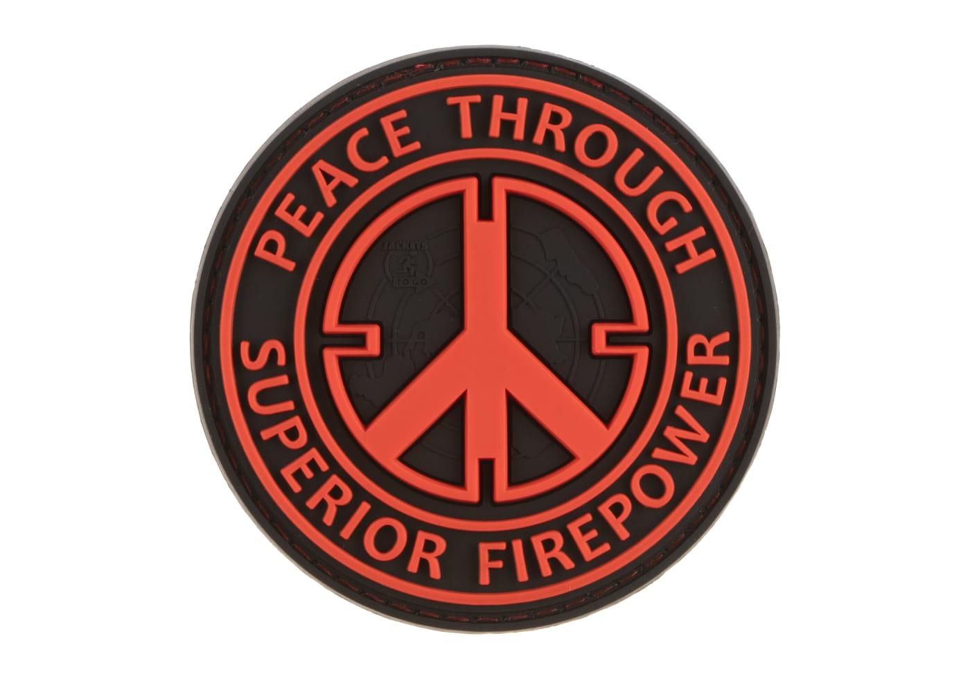 JTG Peace Through Superior Firepower Rubber Patch JTG