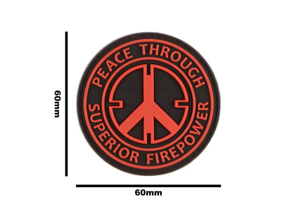 JTG Peace Through Superior Firepower Rubber Patch JTG