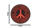 JTG Peace Through Superior Firepower Rubber Patch JTG