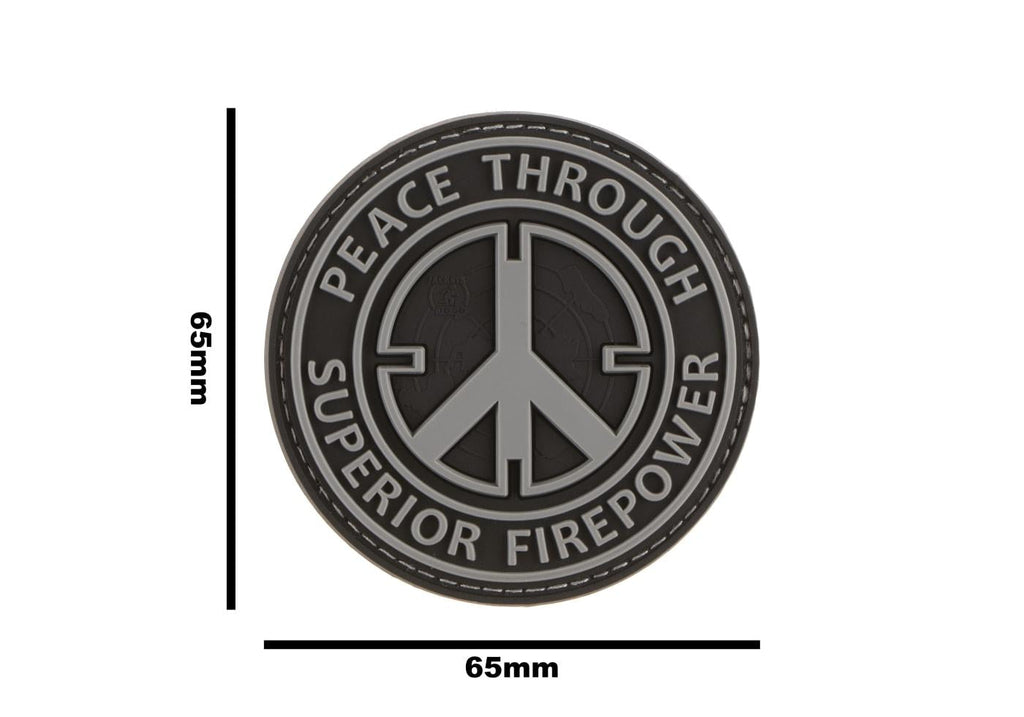 JTG Peace Through Superior Firepower Rubber Patch JTG