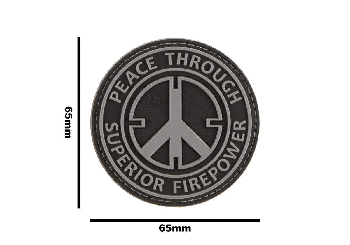 JTG Peace Through Superior Firepower Rubber Patch JTG