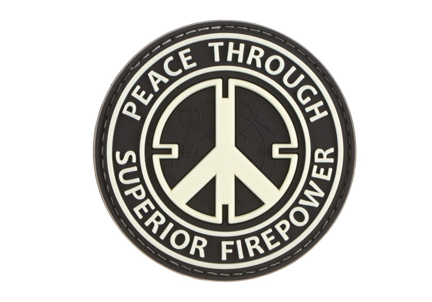 JTG Peace Through Superior Firepower Rubber Patch