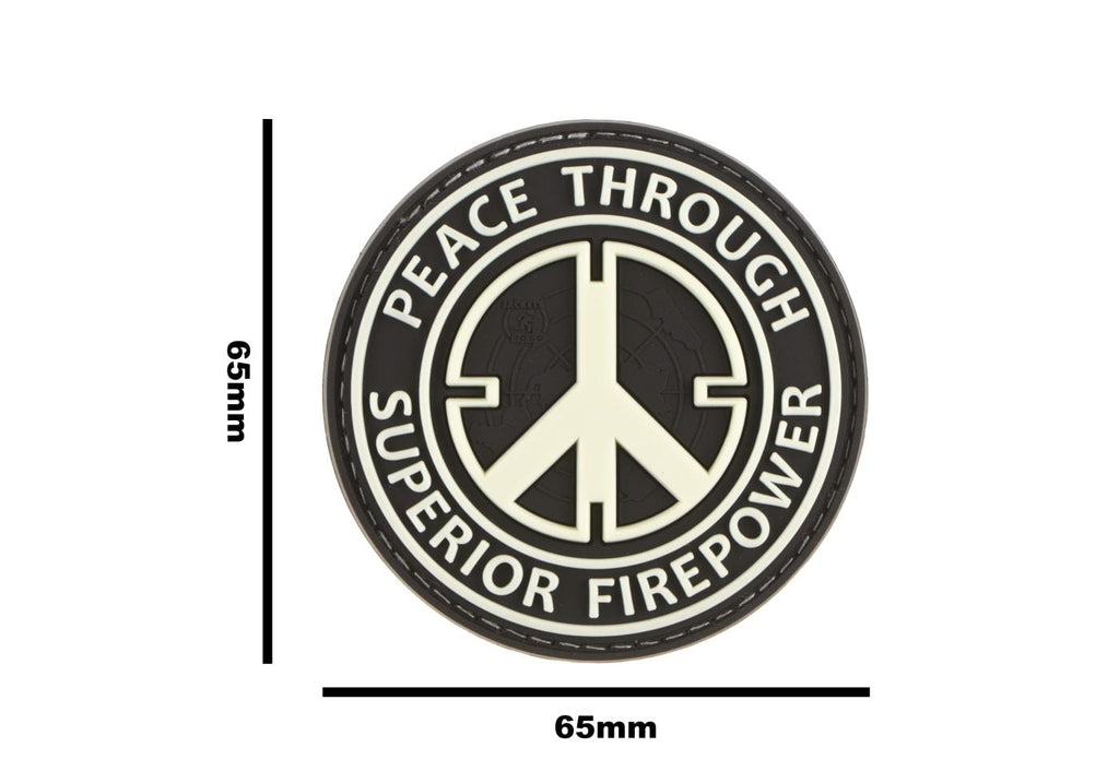 JTG Peace Through Superior Firepower Rubber Patch JTG