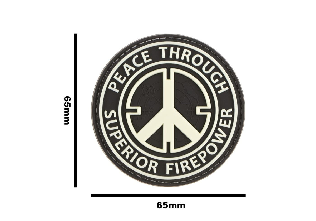 JTG Peace Through Superior Firepower Rubber Patch JTG