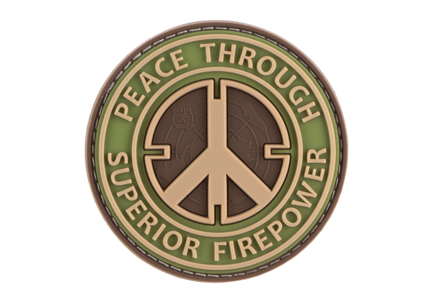 JTG Peace Through Superior Firepower Rubber Patch JTG