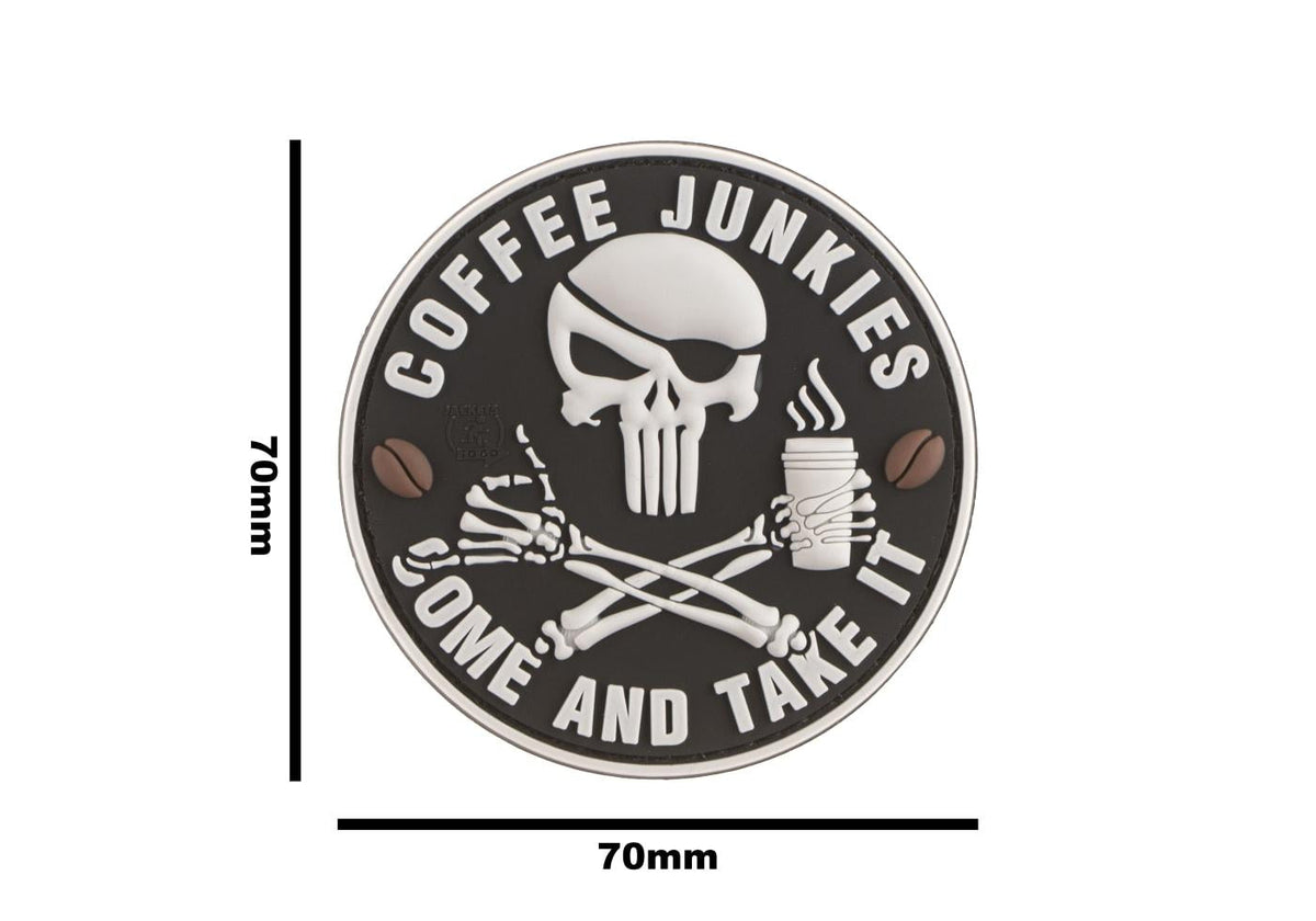 JTG Coffee Junkies Rubber Patch JTG