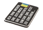 JTG I Don't Have The Time Nor The Crayons Rubber Patch JTG