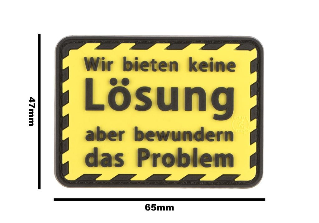 JTG We Offer No Solution But Admire The Problem Rubber Patch JTG