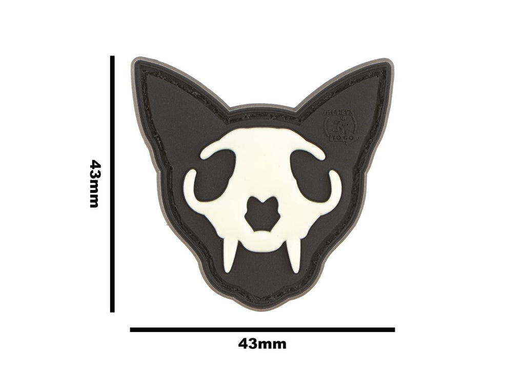 JTG Micro Nightmare Skull Cat Rubber Patch No. 2 JTG
