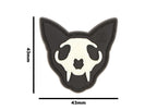 JTG Micro Nightmare Skull Cat Rubber Patch No. 2 JTG
