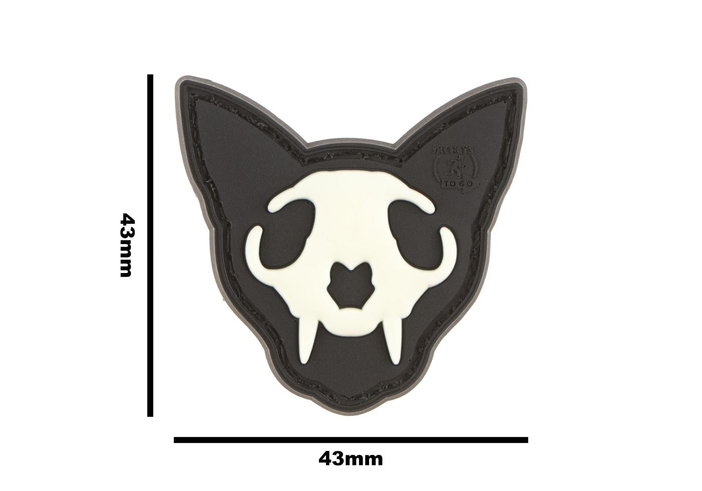 JTG Micro Nightmare Skull Cat Rubber Patch No. 2 JTG
