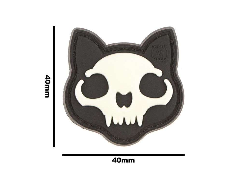 JTG Micro Nightmare Skull Cat Rubber Patch No. 1 JTG