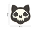 JTG Micro Nightmare Skull Cat Rubber Patch No. 1 JTG