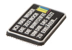 JTG I Don't Have The Time Nor The Crayons Micro Rubber Patch JTG