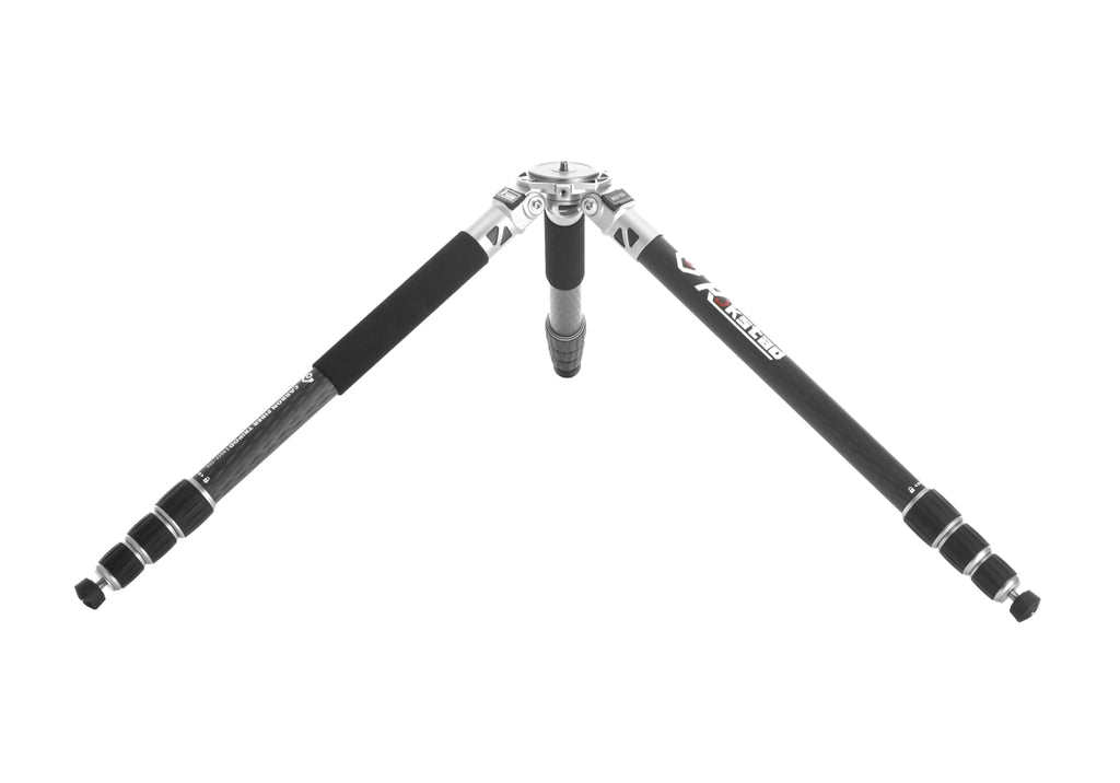 RokStad Tauron Ground Tripod - trépied carbone à tête rotative 360° - Black