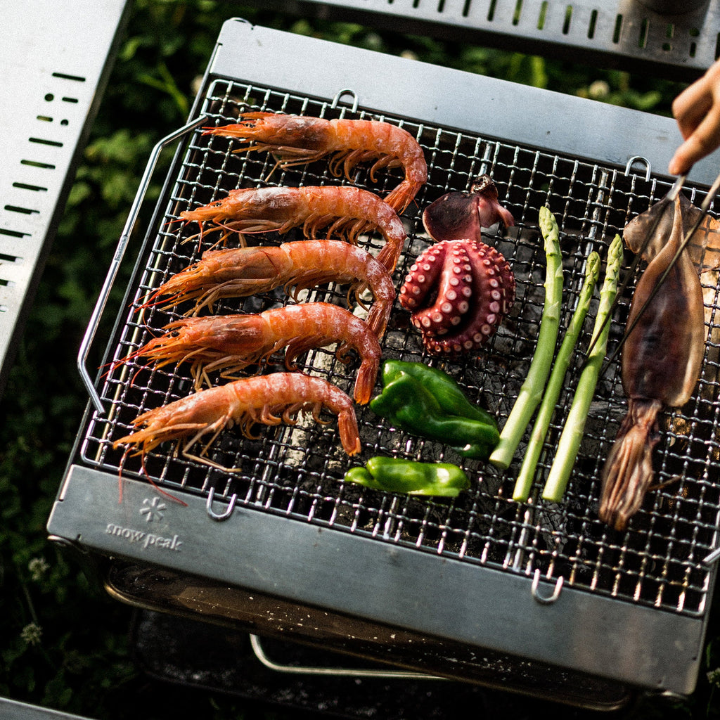 Grille inox Snow Peak Fireplace Grill L