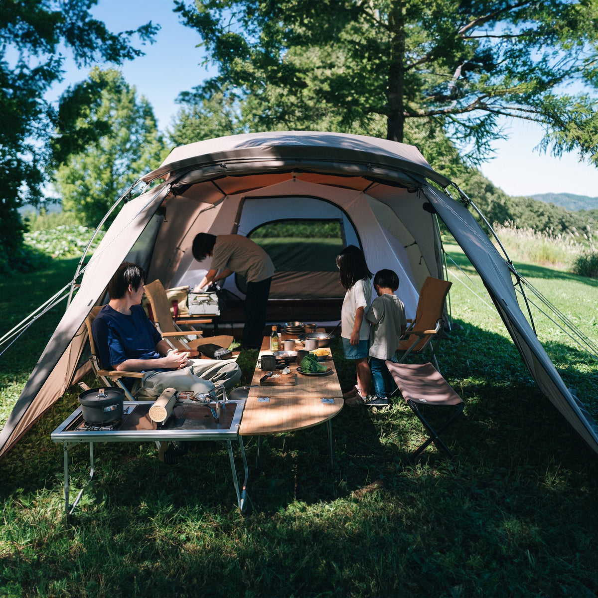 Abri familial Snow Peak Land Nest Shelter Ivory