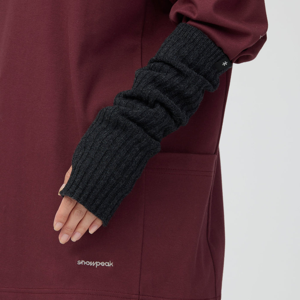 Manchettes Snow Peak Knit Arm Warmer en mérinos