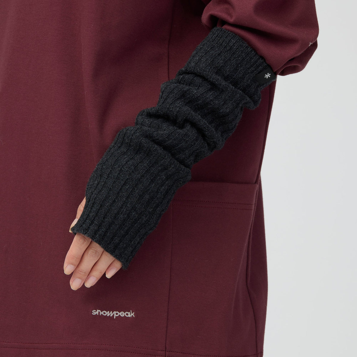 Manchettes Snow Peak Knit Arm Warmer en mérinos