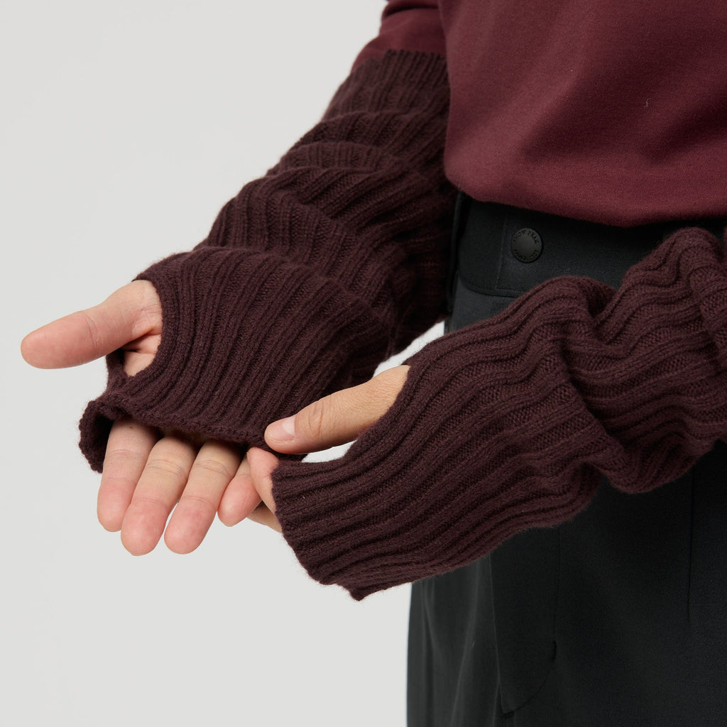 Manchettes Snow Peak Knit Arm Warmer en mérinos