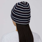 Bonnet rayé Snow Peak Multi Stripe Knit Cap en mérinos