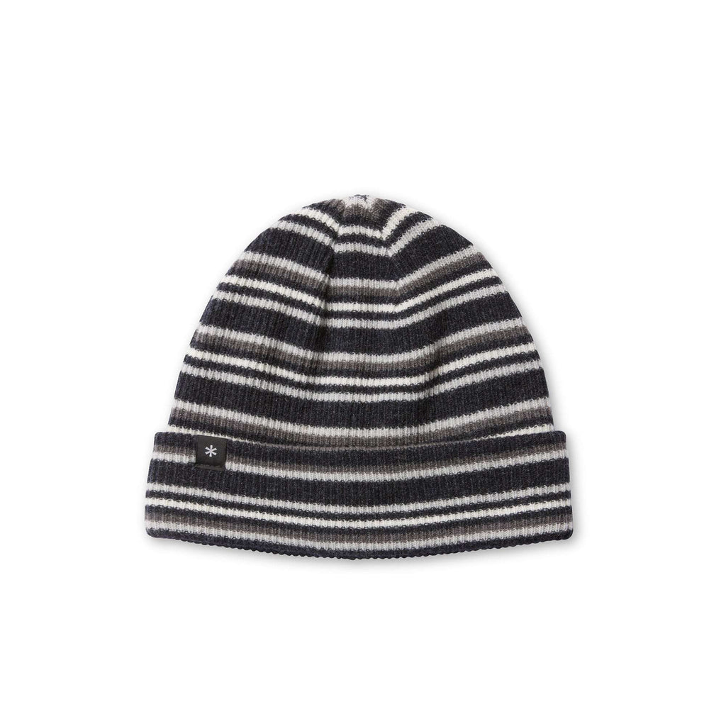 Bonnet rayé Snow Peak Multi Stripe Knit Cap en mérinos