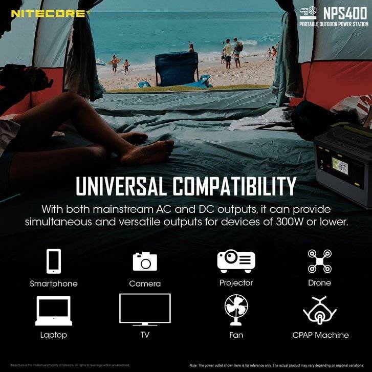 Piles, batteries et chargeurs - Nitecore | Power station NPS400 - 117 000mAh - 421 Wh - outpost-shop.com