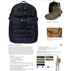 Sacs à dos 30 à 50 litres - 5.11 | Sac à dos RUSH® 24 2.0 37L - outpost-shop.com