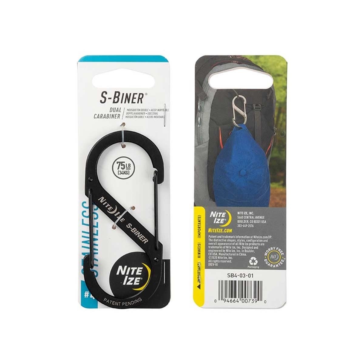 Accessoires - Nite Ize | S-Biner® Stainless Steel Dual Carabiner - outpost-shop.com